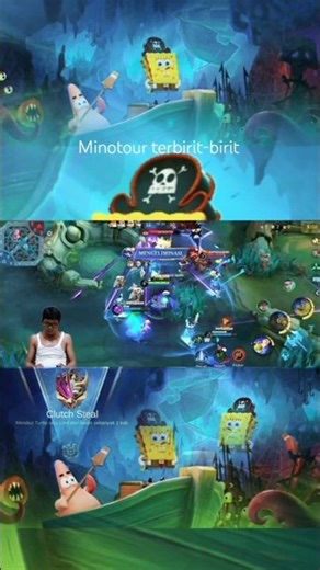 gameplay mage Cyclops vs minotour #spongebob #cyclopshyper #mobilelegends #mlbb