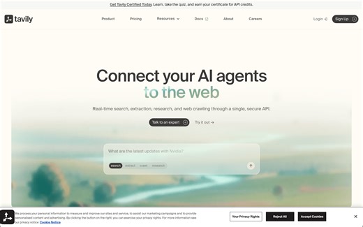 Tavily: Real-Time Web Search & Extraction APIs for AI Agents