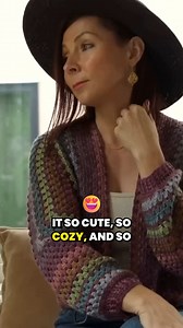 Cozy, timeless, and oh-so fun to make! The crocheted Increscent cardigan turns classic Granny Square style into the sweetest, wearable hug! You’ll work two Granny Stitch hexagons, fold, join, add rows to lengthen as you like, finish the hem and neckline, and voilà! Soft, snuggly, effortless, and full of charm! Ready to stitch up some cozy joy? Get the pattern and the yarn at https://expressionfiberarts.com/ #expressionfiberarts #crochet #cardigan #crochetpattern #crochetinspiration #crochetstagr