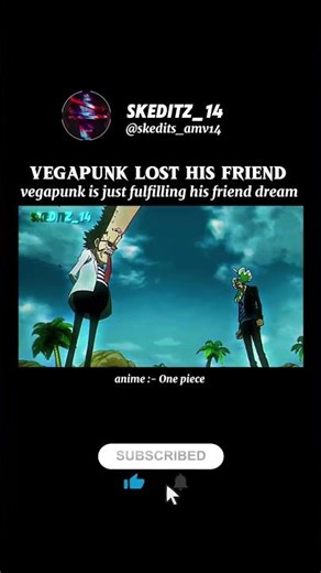 vegapunk lost his friend #onepiece #anime #luffy #vegapunk #clover