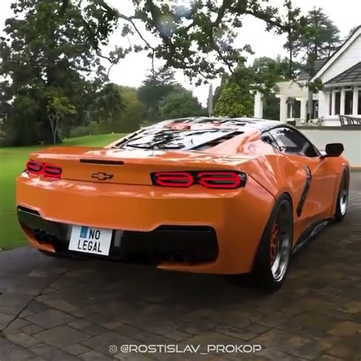 Mid engine Camaro concept #dubmagazine #carlifestyle #dub #dubluxury