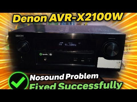 Denon AVR -X2100W || Nosound problem Fixed || successfully || #YouTube