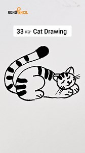 14K views · 79 reactions | Most Easy Cat Drawing Ever  殺 #cat #catdrawing #painting #art #artist #howtodraw #artwork #drawing #reels | Rong Pencil | Facebook