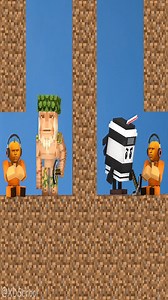 Udin Din Din Dun teases Steve Live Action and Brr Brr Patapim! 😁😂 | Reel Minecraft animation
