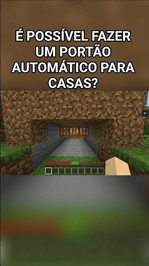 How to Make an Automatic Gate for Houses in Minecraft! #minecraft