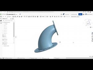 09 Introduction to Onshape - Modeling of Reducer L Bow using Loft Feature