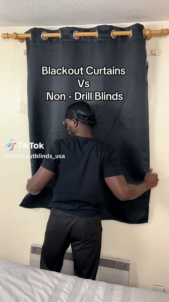 Bl4ckout.blinds1 (@blackoutblinds_usa)’s video of non drill blinds