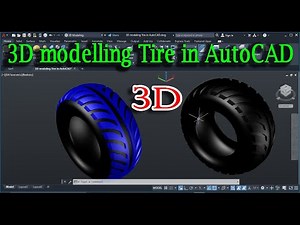 3D modelling Tire in AutoCAD