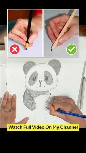 DIY Easy Panda Sketch Drawing Step by Step | Beginner Friendly Art Tutorial #sketching #drawing