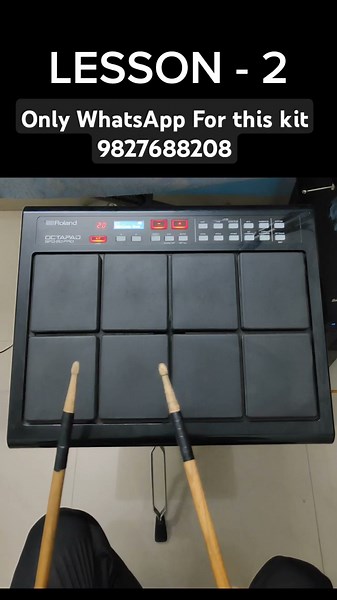 Learn One Beat In One Minute On Octapad |Lesson - 2 #octapad understand How To play Octapad