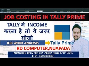 Job Costing In Tally Prime||Job Work Analysis In Tally Prime||Record Project Cost In Tally Prime||RD