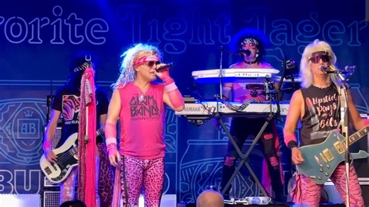 Our third band is tonight’s AND tomorrow’s headliner! The Glam Band! Come get your 80s fix with us! 🤘 | Budweiser Pavilion