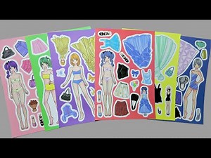 🌸Paper DIY Sticker ASMR | Barbie Girl Sticker Book 💖 Dress Up & Shine in Pink!