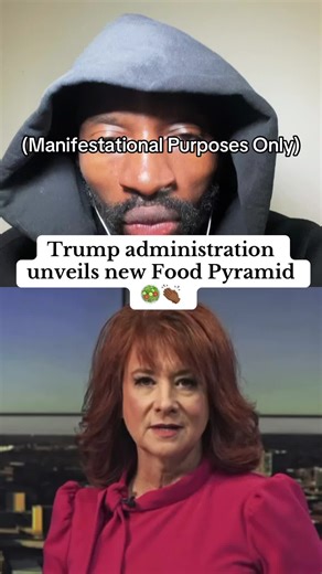 Today the Trump administration enforces new food health guidelines along with a new food pyramid that is scientifically much more nutritionally supportive than the previous. 👏🏾 good step in the right direction. (Manifestational Purposes Only)