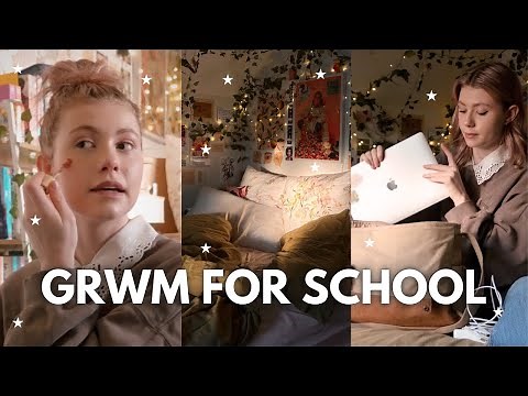get ready with me for school!! 🕯️📖 (high school morning routine)