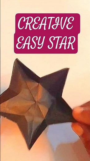 paper star without glue | #Shorts #PaperStar #OrigamiStar #PaperCraft #DIYStar #EasyCraft #CraftIdea