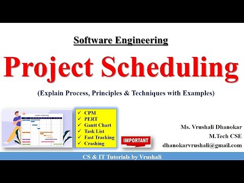 SE 30: Project Scheduling | Process, Principles & Techniques with Examples #softwareengineering
