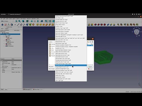 FreeCAD Link | How to export File to STL