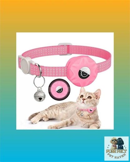 Apple Air Tag Tracker Protective Cover Anti-missing Pet Positioning Reflective Cat Collar
