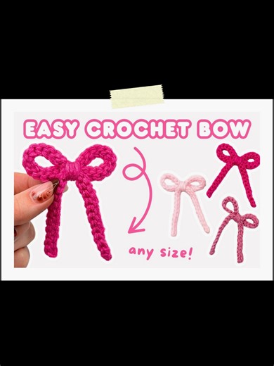 Part 3 - easy crochet ribbon bow tutorial for BEGINNERS | how to crochet a bow 🎀 #crochet #crochetersoftiktok #crochettiktok #crochettutorial #crochettok