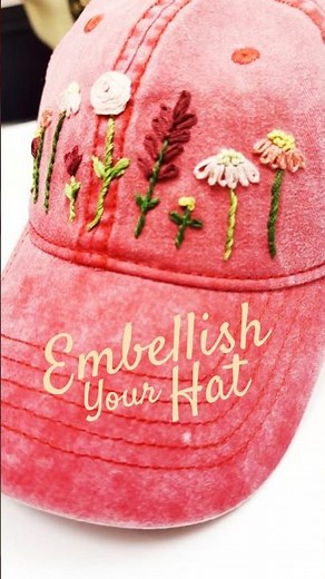 Embroidered Hat Tutorial: using a $6 Hat!