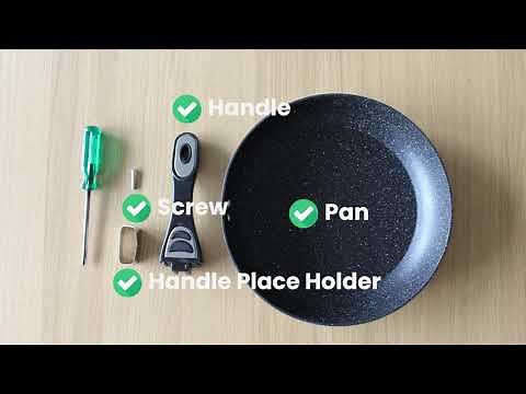 How To Attach The Handle On Your New Pan Head Cookware Frying Pan