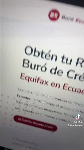 Ecuador Equifax Credit Bureau - How to easily check