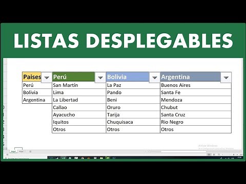 Como hacer LISTA DESPLEGABLE en Excel con VALORES ASOCIADOS 2026 ✅ Tutorial Microsoft Excel