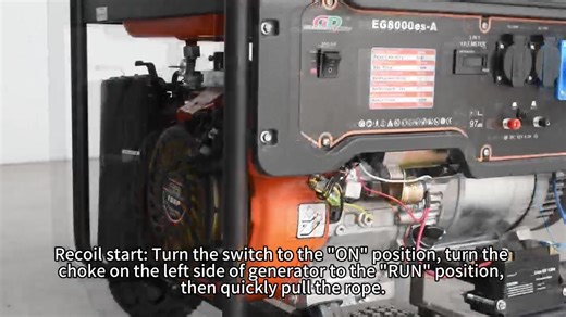 EG8000es gasoline generator usage tutorial video | Grand Decho Intelligent Technology