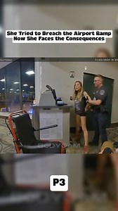 She Tried to Breach the Airport Ramp, Now She Faces the Consequences P3 #Police #BodyCamera #Copwatch #Bodycam | Police Body Cam