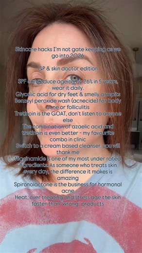 Dr. Laura Lenihan MICGP | Skin Doctor on Instagram: "After 14 years as a doctor, and years of treating skin, these are the skincare truths I’m not leaving behind in 2026. Less hype. More skin health. Always evidence-led. Let me know what good skincare hacks you have #skincarehacks #antiageing #dermatologytips #skinhealth #skincareeducation"