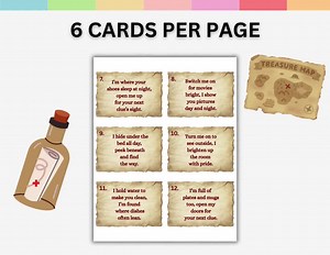 Treasure Hunt Game Printable | 30 Fun Clue Cards for Kids | Indoor & Outdoor Adventure Game | Fun Party Activity Instant Download PDF-PNG. - Etsy Australia