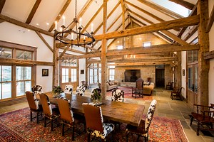 Historic Dogtrot Log Home by Stephen B. Chambers Architects