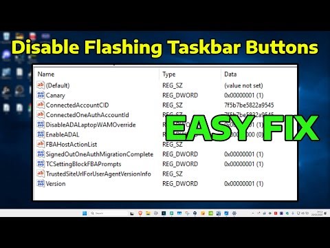 How To Disable Flashing Taskbar Buttons or Icons in Windows