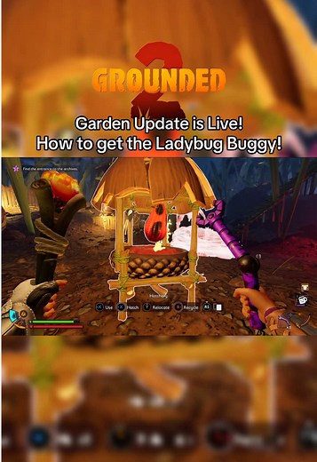 Grounded 2’s newest update is officially out! Bringing the garden biome and new Ladybug buggy, this update packs a ton of new content. Check out this guide on how to get your very own ladybug buggy right now so you can start taking down those flying insects, like the wasps! #grounded2 #groundedthegame #grounded2update #ladybugbuggy