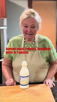 Masło domowe w 7 min. Farm-style butter made with a mixer! #HomemadeButter#domowemasło