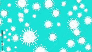 White and teal convert background which you can use for presentations