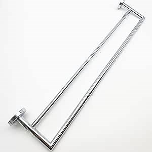 Bathroom Double Towel Bars Towel Rack Bath Towel Hanger Brass Material Wall Mount Polished Chrome 24 Inch