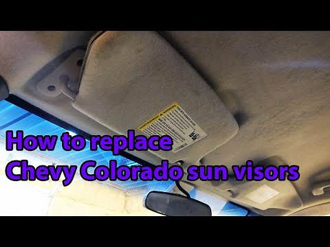How to replace Chevy Colorado sun visors