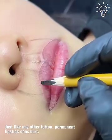 Lip tattoo tutorial for the day! | Art & Fashion