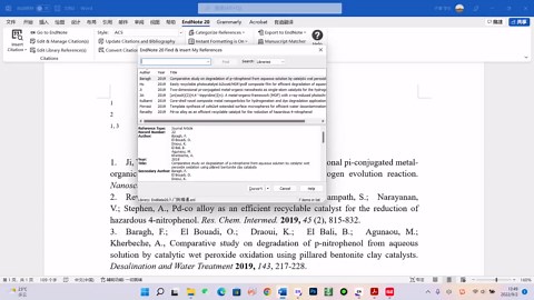 endnote教程｜在word中插入参考文献