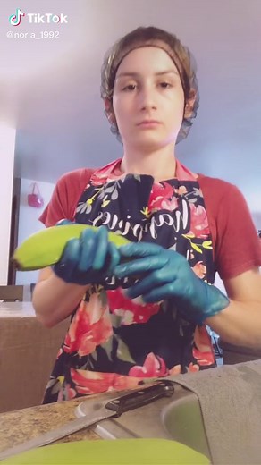 Perfect Banana Peeling Techniques in a Cheerful Kitchen