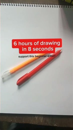 6 hours of drawing shown in 8 seconds #drawingerenyeager #drawing