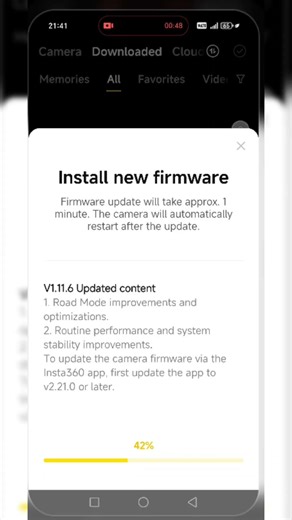 Insta360 X5 New Firmware Update version 1.11.6 Features
