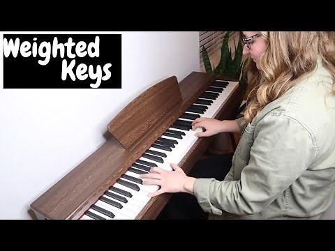 88-Key Weighted Keyboard Digital Piano Walnut Wood Color Review | Electric Piano for Beginners