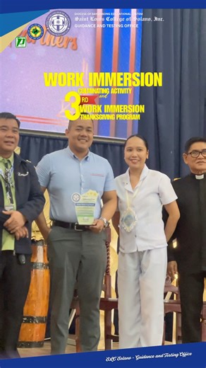 𝐇𝐈𝐆𝐇𝐋𝐈𝐆𝐇𝐓𝐒 | Yesterday, December 4, 2025, Saint Louis College of Solano, Inc. successfully conducted the Work Immersion Culminating Activity in the morning, followed by the 3rd Work Immersion Thanksgiving Program in the afternoon. During the program, we recognized and expressed gratitude to our partner establishments for their continued support and meaningful contribution to the career development of our learners. We remain deeply thankful for the collaboration, commitment, and shared 
