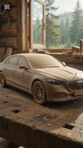 Luxury Mercedes Maybach → Wooden Masterpiece! 🪵✨🚘