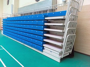 [Hot Item] Jy-750 Temporary Tribune Stands Outdoor Sports Events Metal Struc Retractable Stadium Seat Plastic Grandstand Seating System Telescopic Bleacher Folding Chair