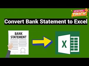 Export Bank Statement into Excel - Excel Tricks & Tips