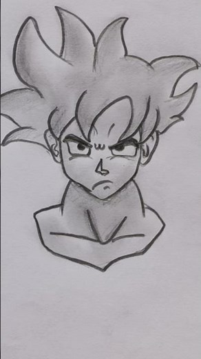 How to Draw Goku Step by Step 🔥 | Dragon Ball Z Sketch #shorts #anime